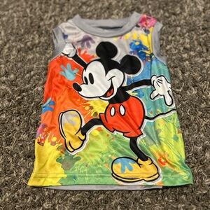 Colorful Mickey Mouse Kids Tank Top